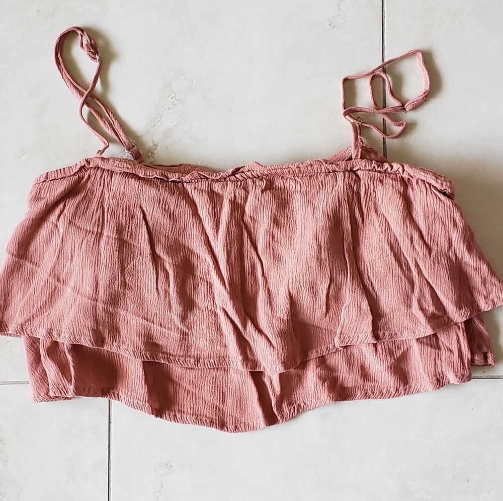 Ivy + Main Rose Super Short Crop Top